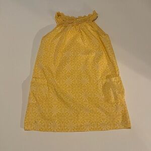 Tea Yellow and White Patterned Dress